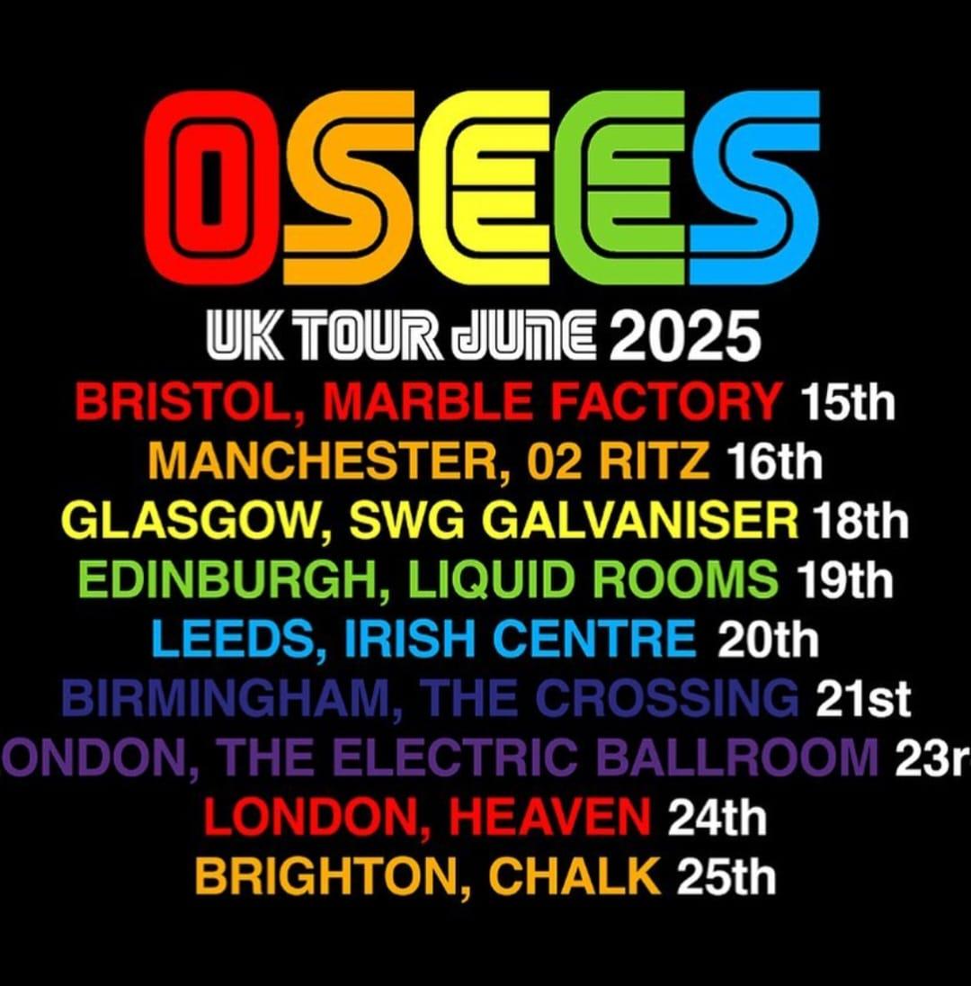 Osees Tour Poster 2025